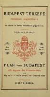 1983 Homolka József: Budapest térképe házszámok megjelölésével és az utczák és terek betürendes jegyzékével, az 1896-os Eggenberger-féle kiadás reprintje, 78x63 cm
