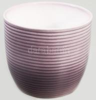 Lila kaspó, hibátlan, d: 13,5 cm, m: 11,5 cm