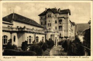 Budapest XII. Erzsébet Szanatórium, Gazdasági hivatal és "A" pavillon. Kamarás András kiadása (EB)