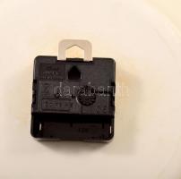 Zsolnay búzavirág mintás falióra, kézzel festett, jelzett, hibátlan, d: 25,5 cm