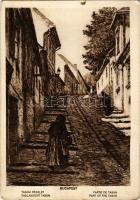 1931 Budapest I. Tabáni részlet. Rigler r.-t. 620. sz. (EK)