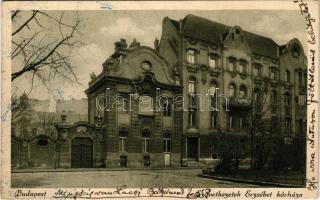 1929 Budapest IX. Ferencváros, Szövetkezetek Erzsébet kórháza. Knezits utca 14. (gyűrődés / crease)