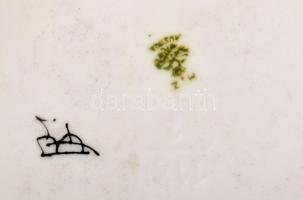 MZ Austria rovarmintás ékszeres doboz, jelzett, kopással, 8x6,5 cm