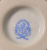 Herendi Viktória mintás körmös kisváza, jelzett, minimális kopással, m: 7,5 cm