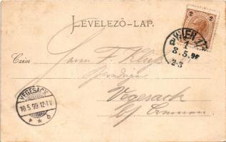 1899 Budapest, Lánchíd, rakpart. Stengel &amp; Co. (fl)