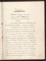 1927-1932 A kaposvári egyesületi leánygimnázium ,,Mária-kongregáció"-jának jegyzőkönyve, több é...
