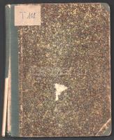 1927-1932 A kaposvári egyesületi leánygimnázium ,,Mária-kongregáció"-jának jegyzőkönyve, több é...