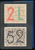 Velhagen, Karl: Tafeln zur Prüfung des Farbensinnes. Leipzig, 1967, VEB Georg Thieme, 14 p.+ 16 (szí...