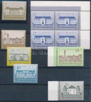 1987-1992 Kastélyok 10 db bélyeg (7 klf érték) sihl papíron, 12 : 11 1/2 fogazással (37.700)