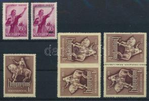 1949-1956 Összeállítás: Nőnap, Mabéosz, Hunyadi bélyeg változatok stecklapon