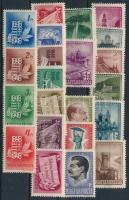 1947-1948 Összeállítás: Repülő (IV.), 30 éves a Szovjetunió, Centenárium sor (22 db bélyeg stecklapon)