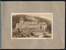 cca 1930 Miskolc és környéke (Lillafüred), album 5 db fekete-fehér képpel (Palotaszálló, alagút, stb...