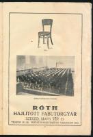 cca 1920-1930 Róth hajlított fabútorgyár képes katalógusa, Szeged, Iritz Zoltán-ny., 18+(2) p. Kiadó...