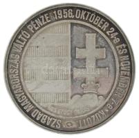 Német Szövetségi Köztársaság 1980. "Erdélyért! Für Siebenbürgen! Pro Transsilvania! - Magyar testvéreink pusztulnak odaát és senkit nem érdekel, a kétségbeesettek kiáltását hozom! 1980 / Szabad Magyarország váltó pénze 1956 október 24-e és november 7-e között - 925 ezüst garas" jelzett Ag emlékérem eredeti tokban (24,03g/0.925/38mm) T:AU (eredetileg PP) patina, folt / Federal Republic of Germany 1980. "For Transylvania! (in Hungarian, German and Latin) - Our Hungarian brothers are perishing over there and no one cares, I bring the cry of the desperate! 1980 / Currency of Free Hungary between October 24 and November 7, 1956 - 925 silver groschen" hallmarked Ag medallion in original case (24,03g/0.925/38mm) C:AU (originally PP) patina, spotted