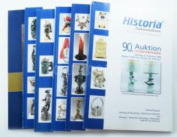 2008-2009 Historia Auktionshaus 6 db katalógus
