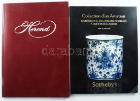 Sotheby's 2008 katalógus + Herend Figurines, papírkötés, jó állapotban