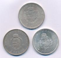 1935. 2P Ag "Pázmány" + 2P Ag "Rákóczi" + 1936. 2P Ag "Liszt Ferenc" - "Pázmány-sor" T:AU,XF Hungary 1935. 2 Pengő Ag "Pázmány" + 2 Pengő Ag "Rákóczi" + 1936. 2 Pengő Ag "Liszt Ferenc" - "Pázmány-series" C:AU,XF Adamo P7.1, P7.2, P7.3, Krause KM#513, KM#514, KM#515