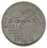 Amerikai Egyesült Államok 1976. "A Magyar Forradalom huszadik évfordulójára 1956-1976 Oktober 23. - Nagy Imre, Maléter Pál / In honour to the Hungarian Revolution - Oktober 23. 1956" peremén jelzett Ag emlékérem tokban (22,54g/0.925/38mm) T:BU / USA 1976. "In honour of the twentieth anniversary of the Hungarian Revolution 1956-1976 October 23. - Imre Nagy, Pál Maléter / In honour of the Hungarian Revolution - October 23. 1956" Ag medallion, hallmarked on the edge, in case (22,54g/0.925/38mm) C:BU