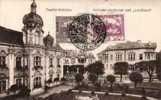 Teplice castle yard and Landhaus