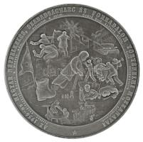 Német Szövetségi Köztársaság 1986. "A magyar szabadságharc hőseinek emlékére - Dicsőség a legyőzöttnek - Gloria victis - Numismatica Hungarica / Az 1956-os magyar népfelkelés, szabadságharc és forradalom történelmi mozzanatai" peremén jelzett Ag emlékérem eredeti tokban (23,84g/1.000/38mm) T:BU / Federal Republic of Germany 1986. "In memory of the heroes of the Hungarian War of Independence - Glory to the vanquished - Gloria victis - Numismatica Hungarica / Historical moments of the 1956 Hungarian Uprising, War of Independence and Revolution" Ag medallion, hallmarked on the edge, in original case (23,84g/1.000/38mm) C:BU