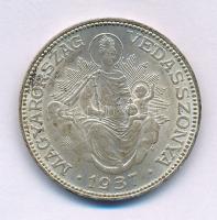 1937. 2P Ag "Madonna" T:XF patina Adamo P7