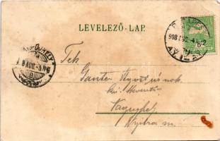 1908 Budapest I. Honvéd szobor a Dísz téren. Erdélyi cs. és kir. udvari fényképész felvételei után, ...