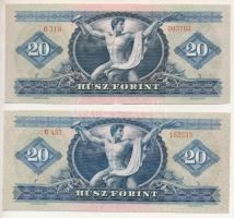 1969. 20Ft (2x) T:F szép papír
Adamo F15