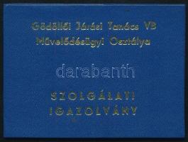 1970 Gödöllő, arcképes szolgálati igazolvány