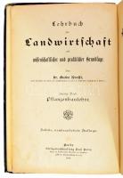 Guido Krafft: Die Pflanzebaulehre. Lehrbuch der Landwirtschaft aus wissanschaftlicher und praktischer Grundlage. II. Band. Berlin, 1918, Paul Parey, VIII+309+3 p+4 t.; VIII (színes táblák) t. Szövegközti illusztrációkkal. Német nyelven. Kiadói kopott egészvászon-kötés, kopott borítóval.