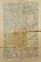 cca 1900-1915 Nyitra (Neutra) és környéke + Brody (Brodi, Ukrajna), 2 db katonai térkép, K. u. k. Mi...