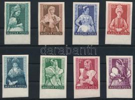 1953 Népviseletek (I.) ívszéli vágott sor (30.000)