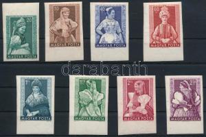 1953 Népviseletek (I.) ívszéli vágott sor (30.000)