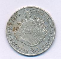 1846B 20kr Ag "V. Ferdinánd" T:XF,VF patina Huszár: 2081., Unger III.: 1419.