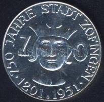 NSZK 1951. "750 éves Zofingen" Ag emlékérem 15g T:BU