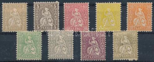 1881 Forgalmi sor Mi 36-44 (Mi EUR 40.-)