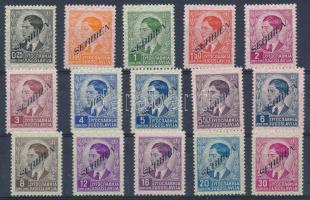 Német megszállás - Szerbia 15 db bélyeg (Mi EUR 60.-)