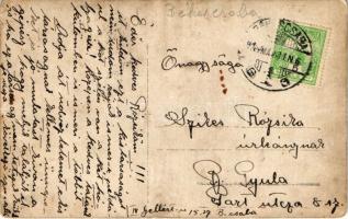 1914 Békéscsaba, úri társaság csoportképe. photo (fa)