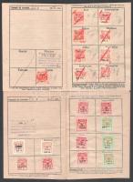 1941-1951 2 db Turul Magyar Országos Biztosító díjbefizetési könyvecske