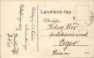 1916 Rákosbánya, Rákosská Bana (Gömörrákos, Rákos); szállító torony a bánya telepen, iparvasút. Voge...