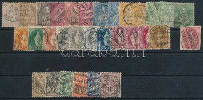 Svájc 31 db bélyeg 1862-től, jobbakkal