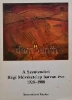 A Szentendrei Régi Művésztelep hatvan éve 1928-1988. Jubileumi kiállítás a Szentendrei Képtárban. Kiadói papírkötés, kissé kopottas állapotban.