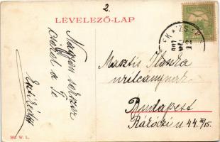 1907 Rimaszombat, Rimavská Sobota; Tompa Mihály szobor. W.L. 582. / statue, monument (EB)