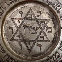 Szédertál. Ónbevonatos réz, cca 19.sz. közepe - második fele, feltehetően német, d: 21 cm