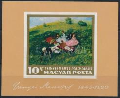 1966 Festmény I. vágott blokk (4.000)