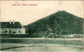 1907 Huszt, Chust, Khust; vár, Rákóczi lakóháza. Ausländer Ignác kiadása / castle, villa (fl)