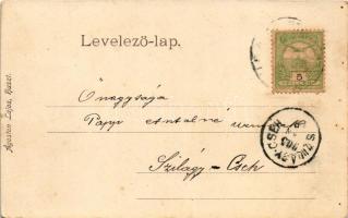 1905 Huszt, Chust, Khust; vár. Ágoston Lajos kiadása / castle ruins (fl)