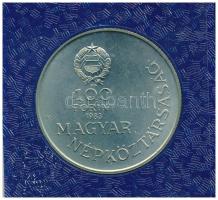 1983. 100Ft Cu-Ni-Zn "Széchenyi István" eredeti műbőr tokban, tanúsítvánnyal T:BU
Adamo E...