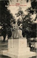 1912 Világos, Siria; Báró Bohus-Szőgyény Antónia szobra. Eichner Lásznó kiadása / statue, monument (fl)