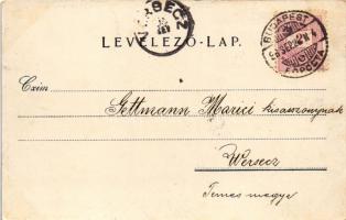 1898 Erzsébet királyné (Sissi) gyászlapja 1837-1898. Rigler József Ede r.t. / Obituary card of Empre...