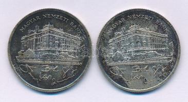 1992. 200Ft Ag "MNB" (2x) T:AU,XF patina
Adamo F13